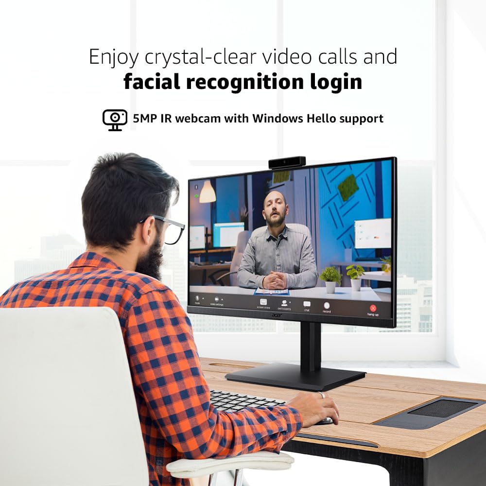 ACER B247Y D 23.8 INCH IPS FULL HD BACKLIT LED LCD MONITOR I 5M-IR WEBCAM