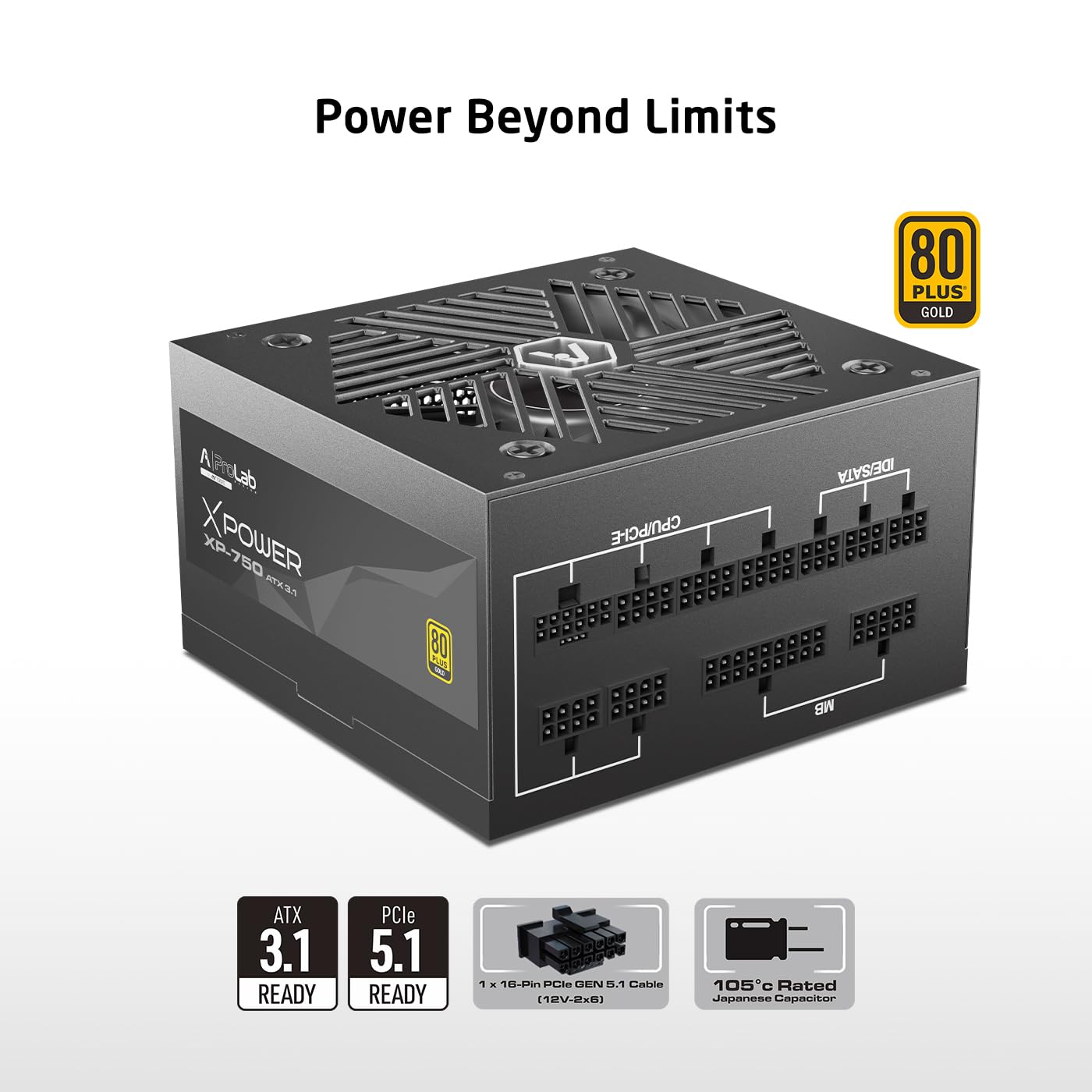 PROLAB DESIGN XPOWER XP-750 POWER SUPPLY UNIT
