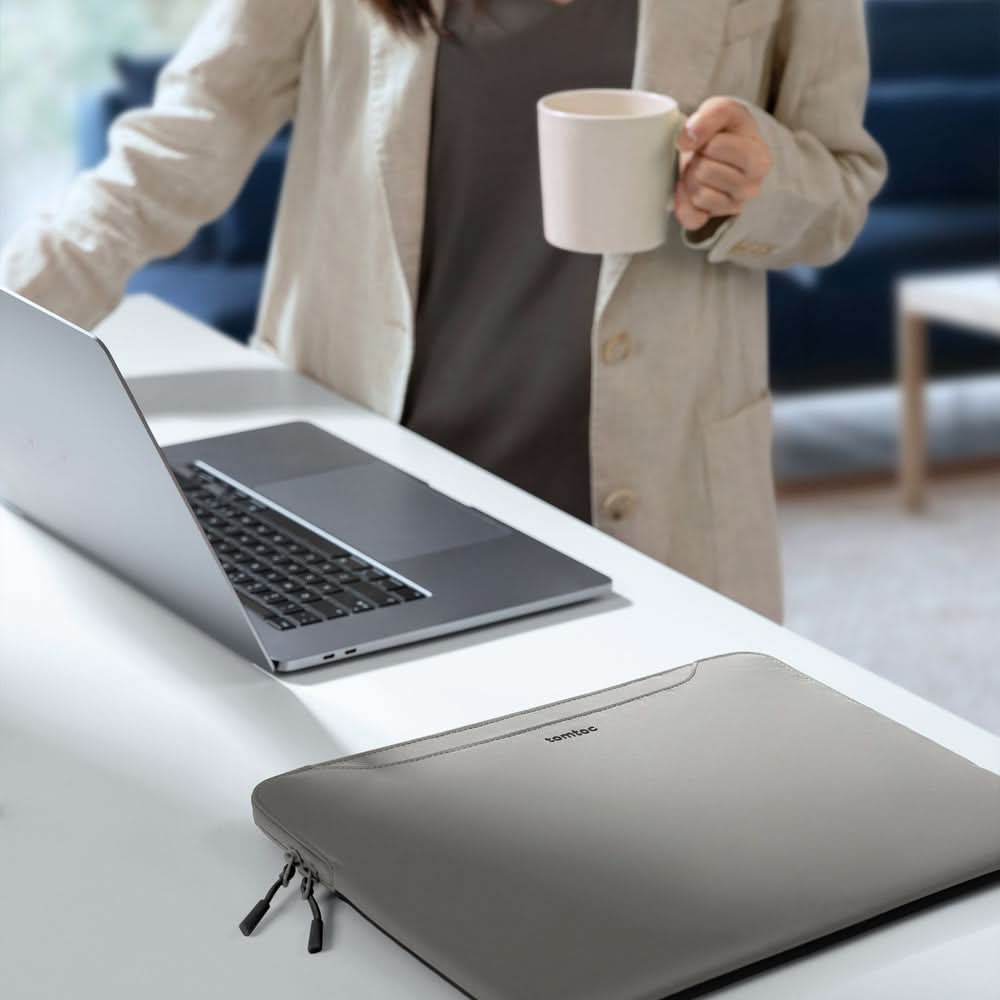 TOMTOC THEHER-A21 LAPTOP HANDBAG 13.5-14 INCH-GRAY