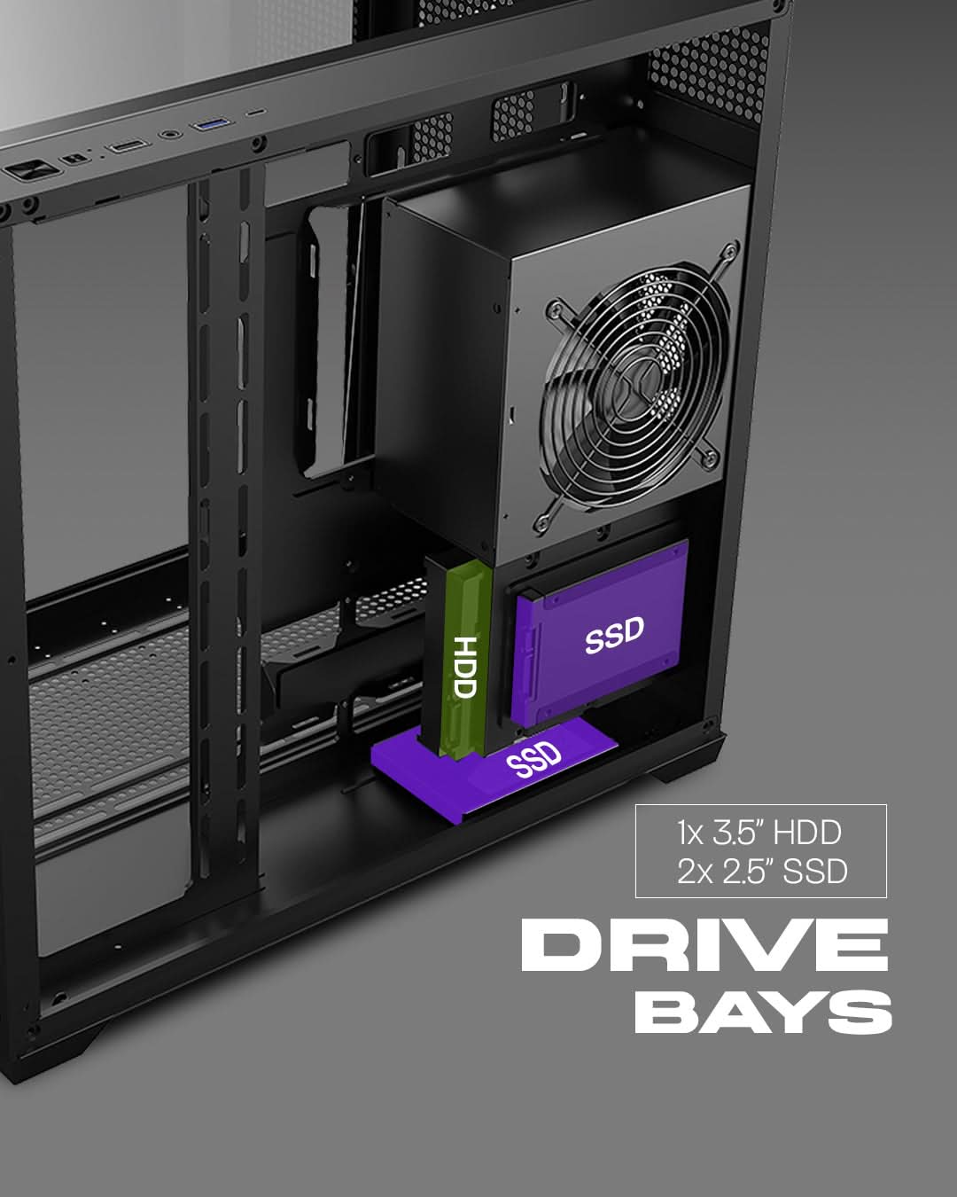 TAG Gamerz Orion Gaming Mid Tower Cabinet Black