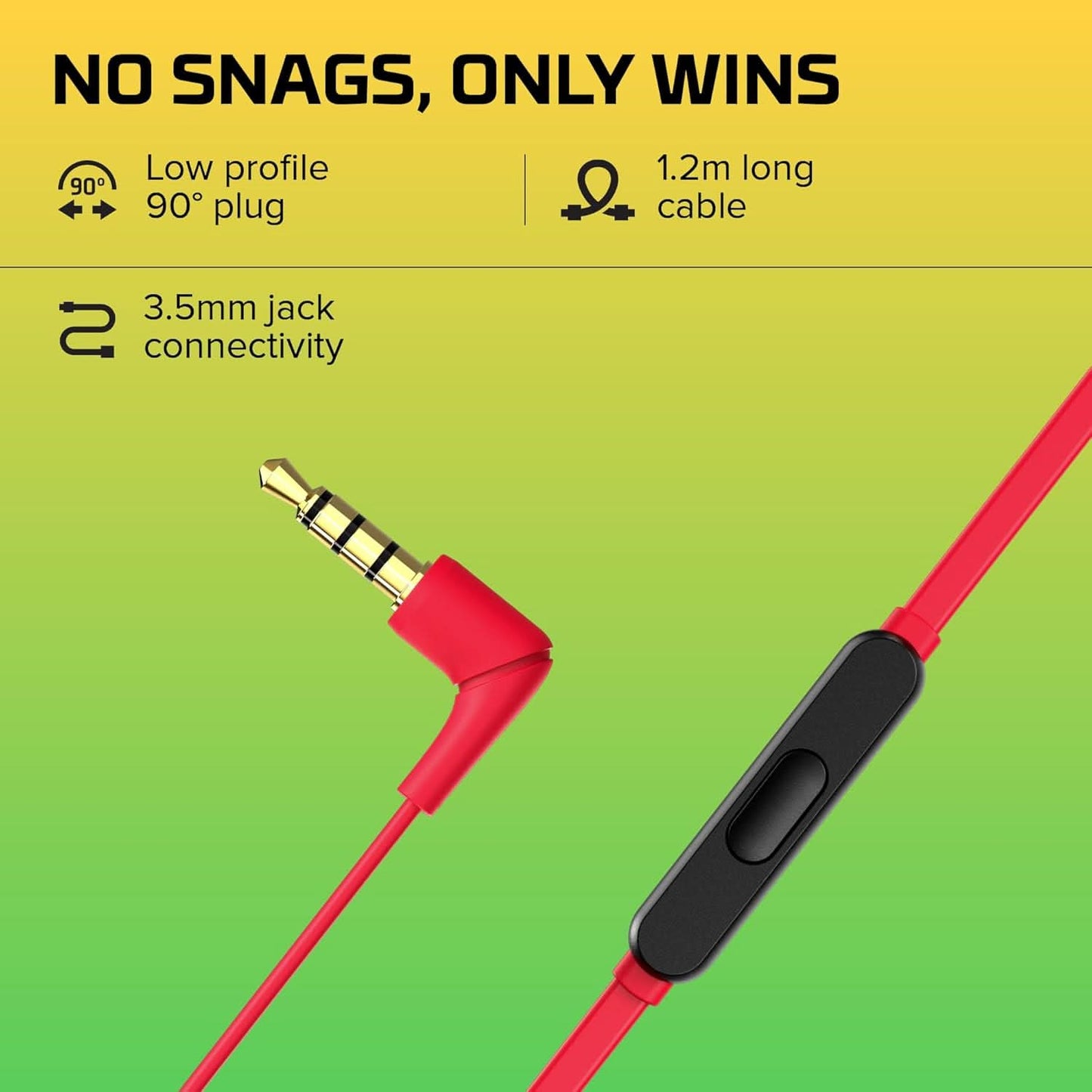 HYPERX CLOUD EARBUDS II GAMING EARBUDS WITH MIC-RED (705L8AA),IN-EAR,WIRED