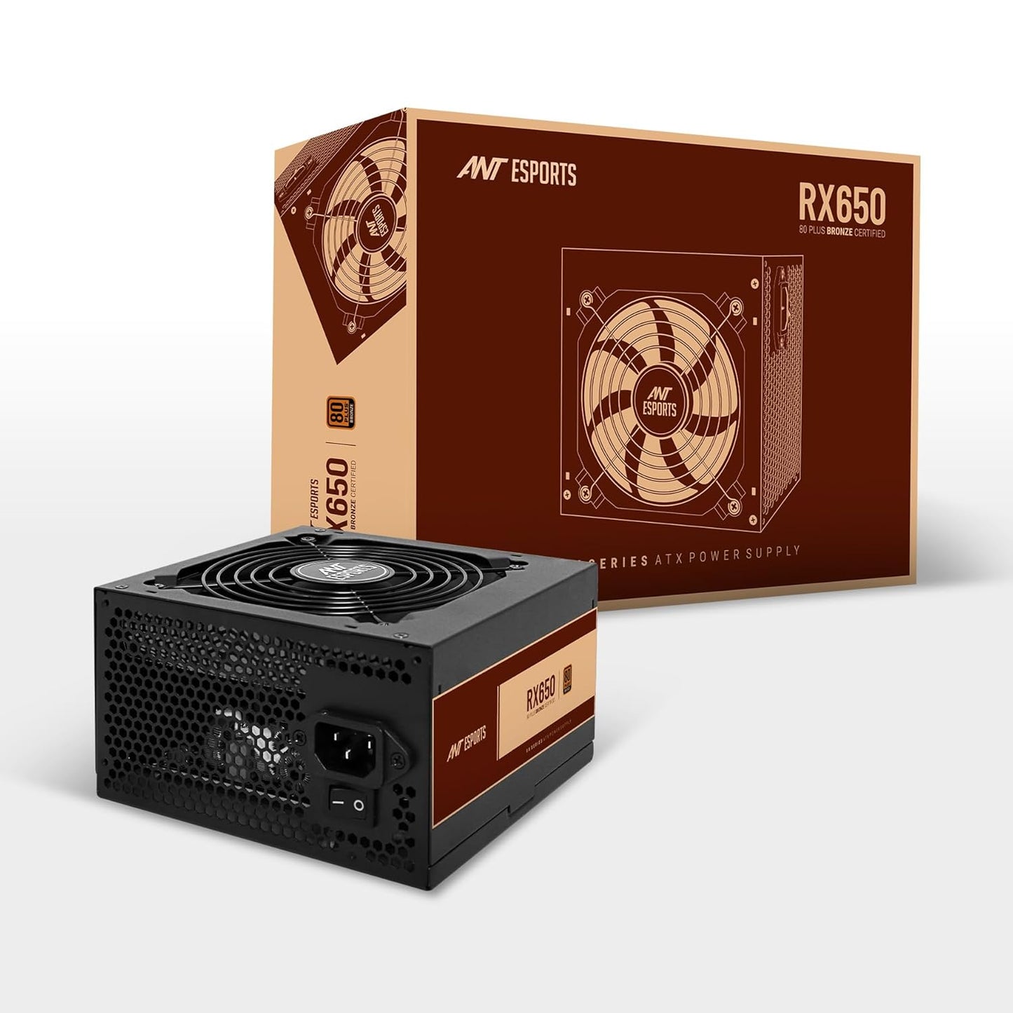 ANT ESPORTS RX650 80 PLUS BRONZE POWER SUPPLY