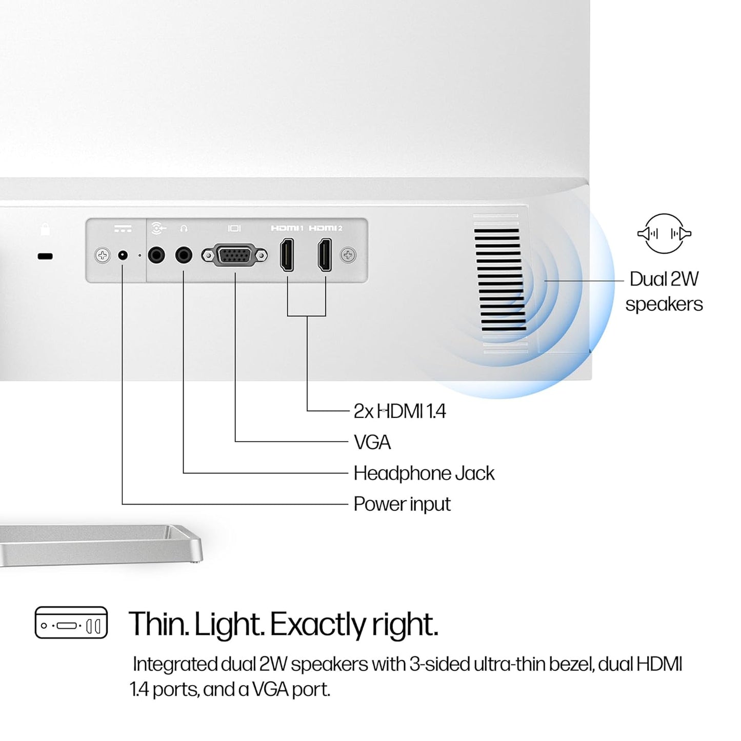 HP SERIES 5 27 INCH FHD MONITOR WITH SPEAKERS