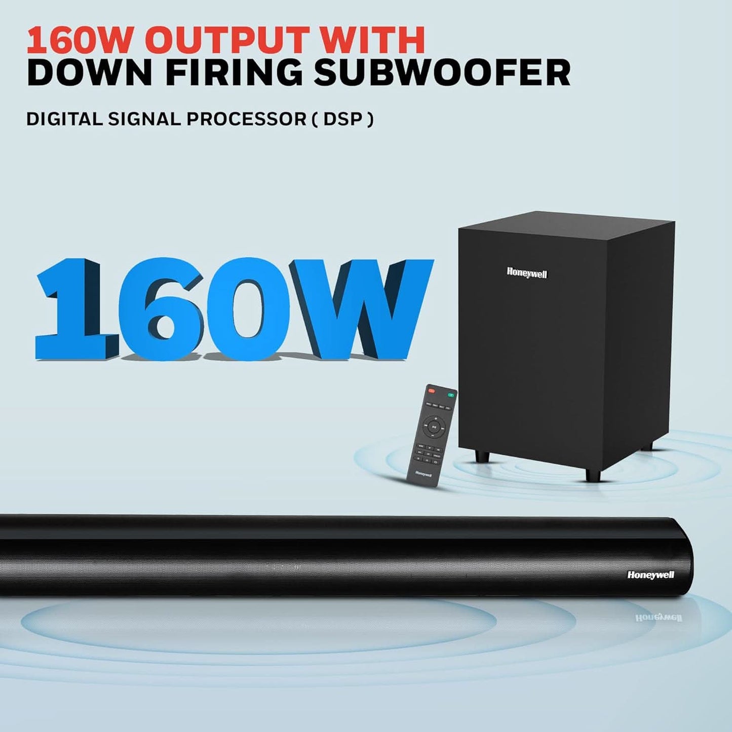 HONEYWELL TRUENO U2000 160W SOUNDBAR WITH SUBWOOFER