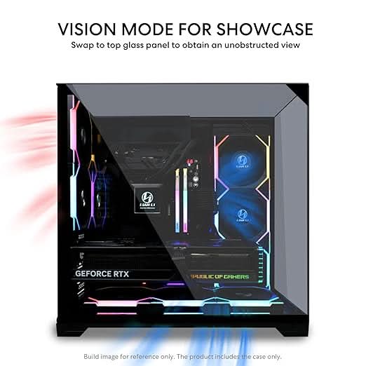 Lian Li O11 Vision Compact Black ATX Mid Tower Computer Case