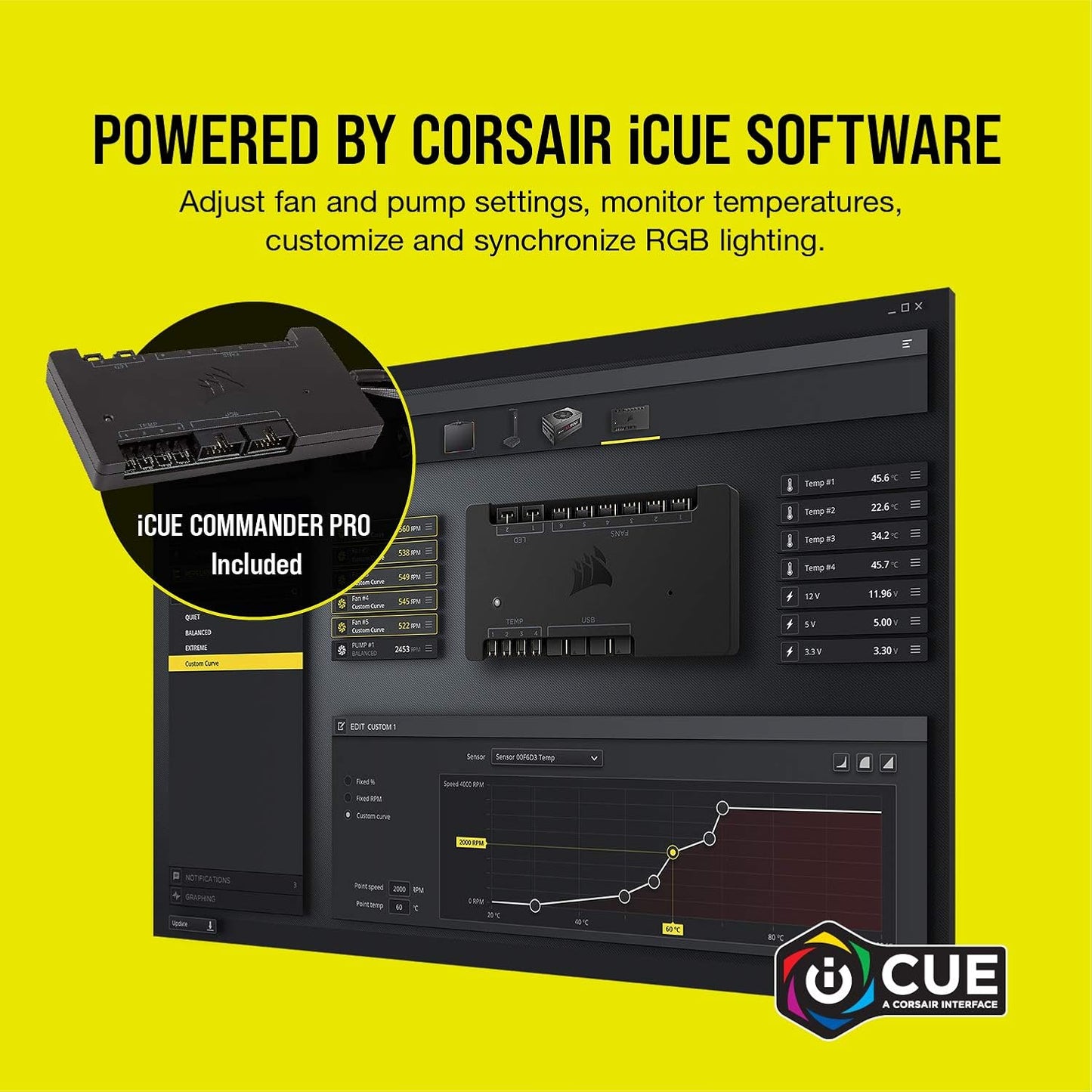 CORSAIR HYDRO X SERIES, ICUE XH303I RGB CUSTOM COOLING KIT