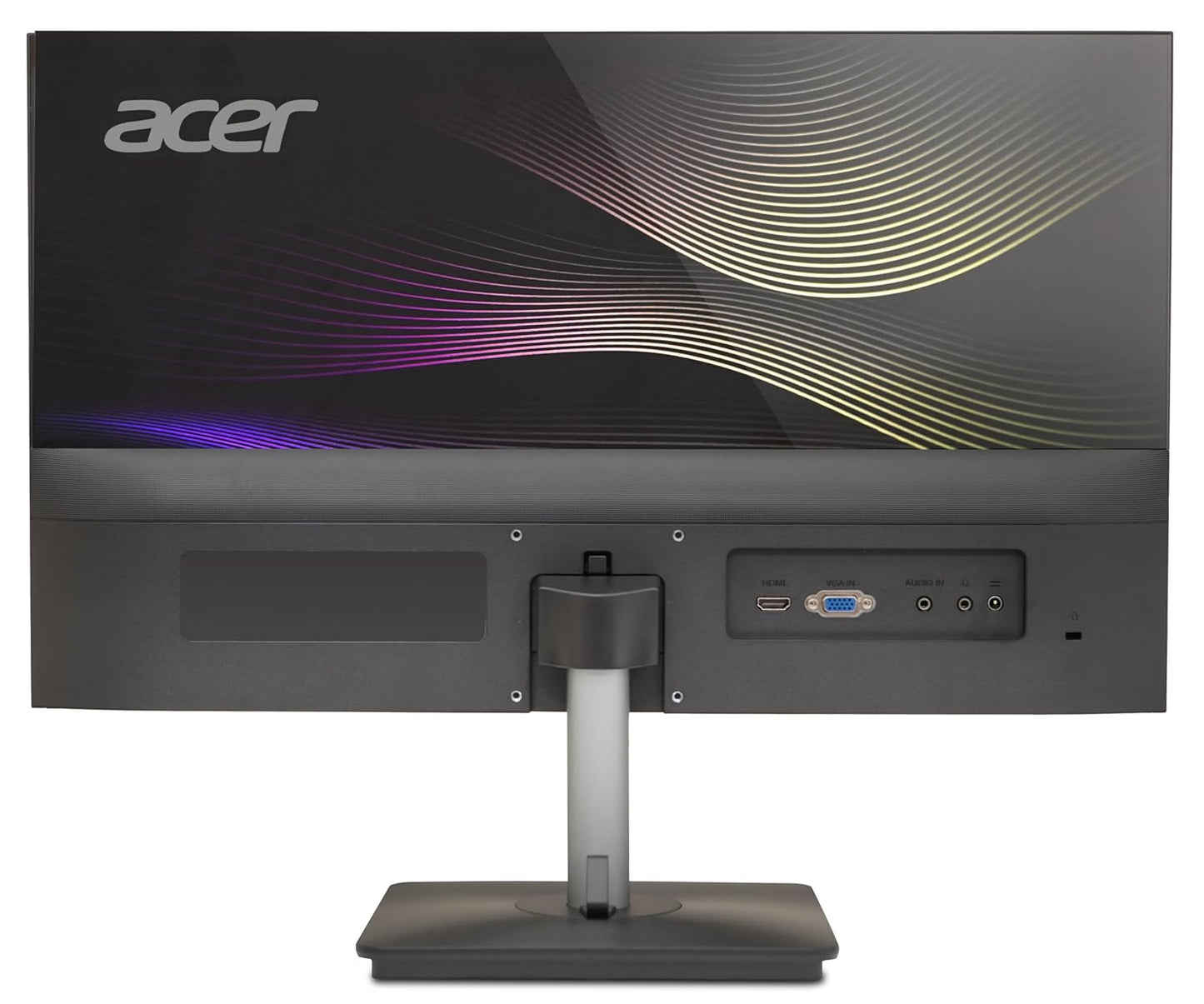 ACER RS242YVBP 23.8 INCH FULL HD IPS ULTRA-THIN (6.9MM) BACKLIT LED MONITOR I COLOR PATTERNED BACK MOOD LIGHT I DUAL GLASS DESIGN, SLEEK METAL FRAME I 1 MS, 100HZ I 1XHDMI 1XVGA I SPEAKERS I EYE CARE