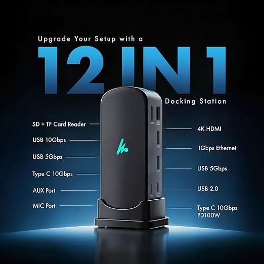 Wozoyo Type C 12 in 1 Docking Station, Series 1