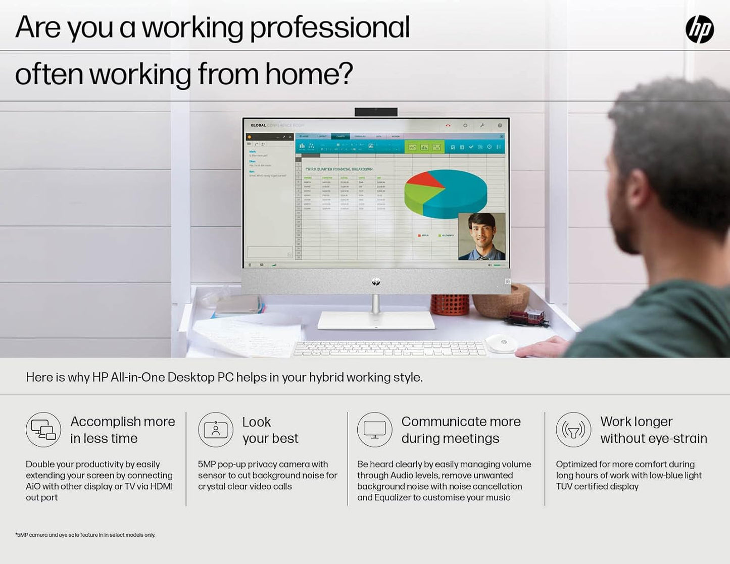HP PAVILION AIO PC,INTEL CORE I7 13700T,27 INCH FHD 3 SIDED MICRO-EDGE DISPLAY/16GB RAM/1TB SSD/WIN 11/MSO/INTEL UHD GRAPHICS 770 GRAPHICS/WIRELESS KEYBOARD & MOUSE/8.3 KGS 27-CA2113IN-WINDOWS 11 S