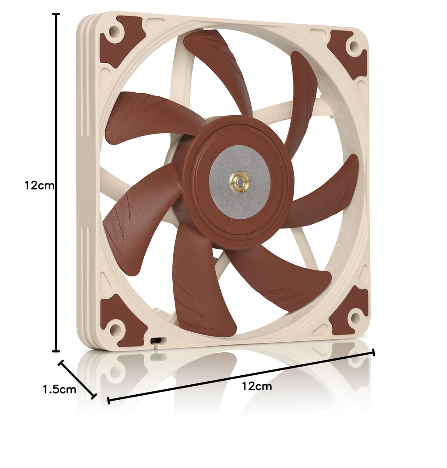 NOCTUA NF-A12X15 PWM CHROMAX.BLACK.SWAP, PREMIUM QUIET SLIM FAN, 4-PIN (120X15MM, BLACK)