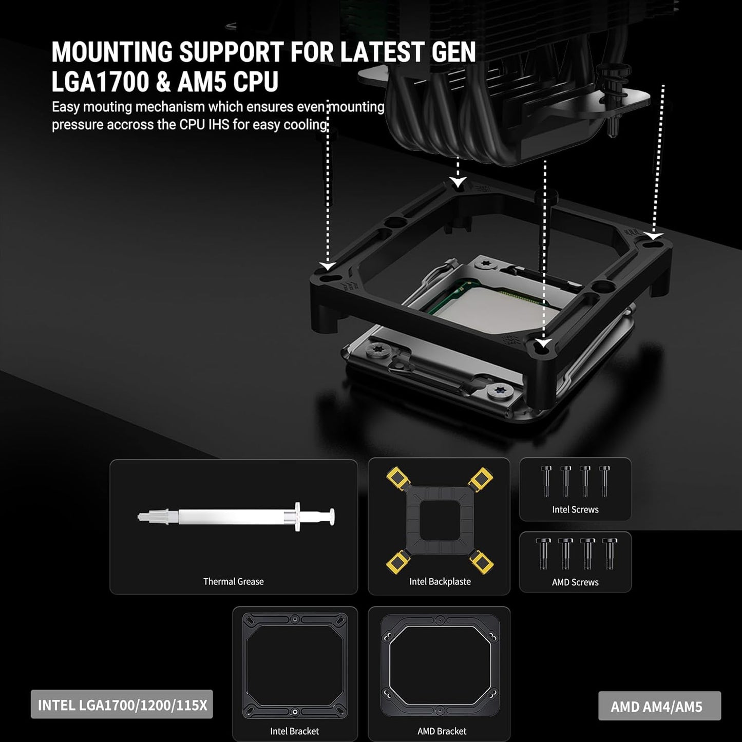 ANT ESPORTS ICE-C612 DIGITAL ARGB 120MM CPU AIR COOLER