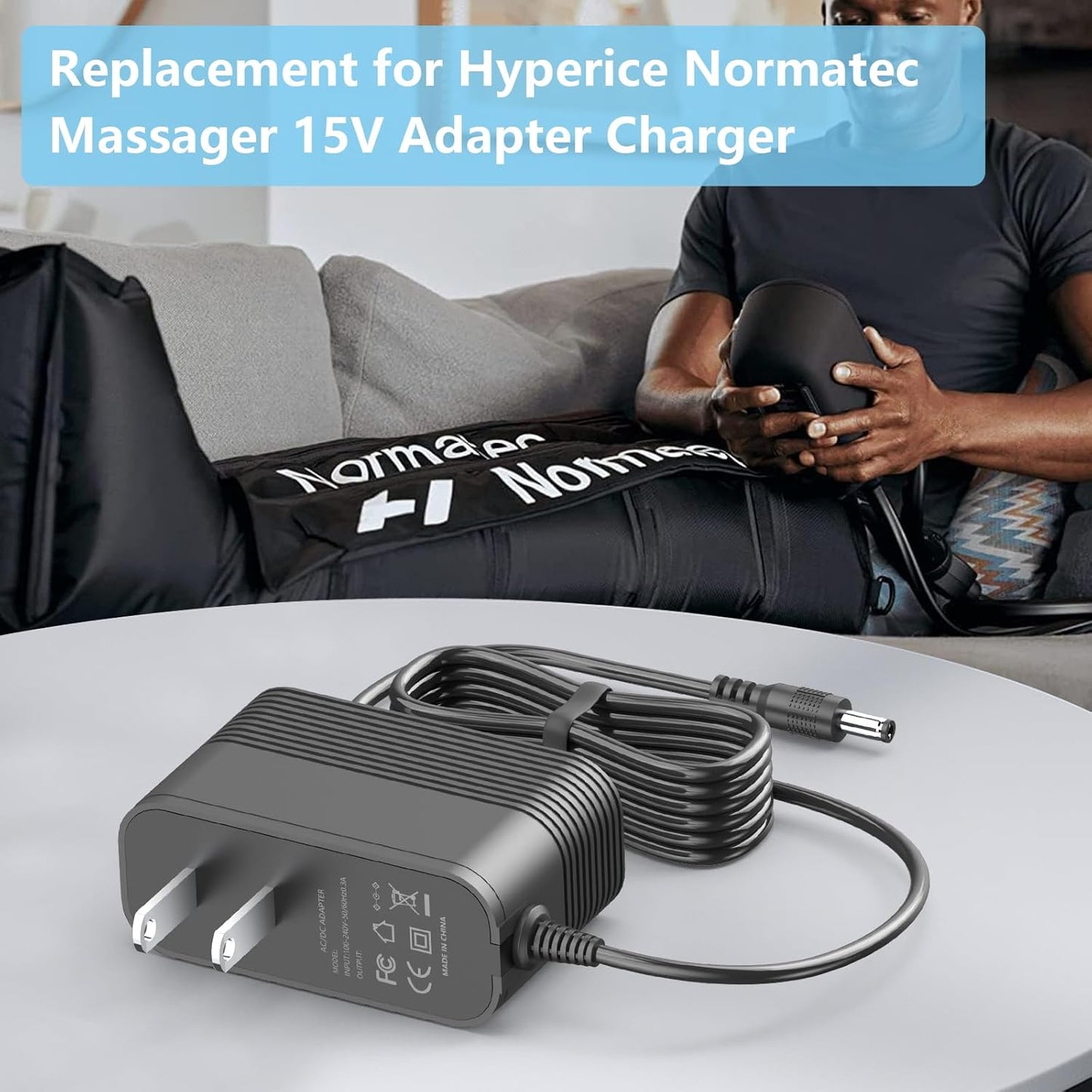 HYPERICE NORMATEC 15V CHARGER