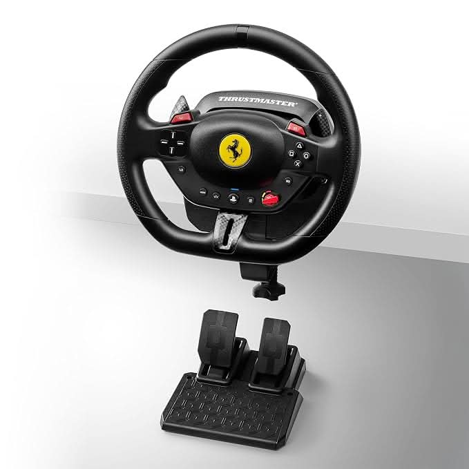 Thrustmaster T98-P Ferrari 296 GTB Racing Wheel and Pedal Set for PS5, PS4 and PC