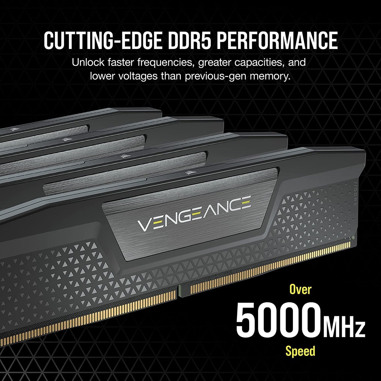 CORSAIR VENGEANCE 64GB (2X32GB) DDR5 DRAM 6000MT/S CL40 MEMORY KIT BLACK