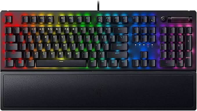 Razer BlackWidow V3 Black, Mechanical Gaming Keyboard with Green Switch