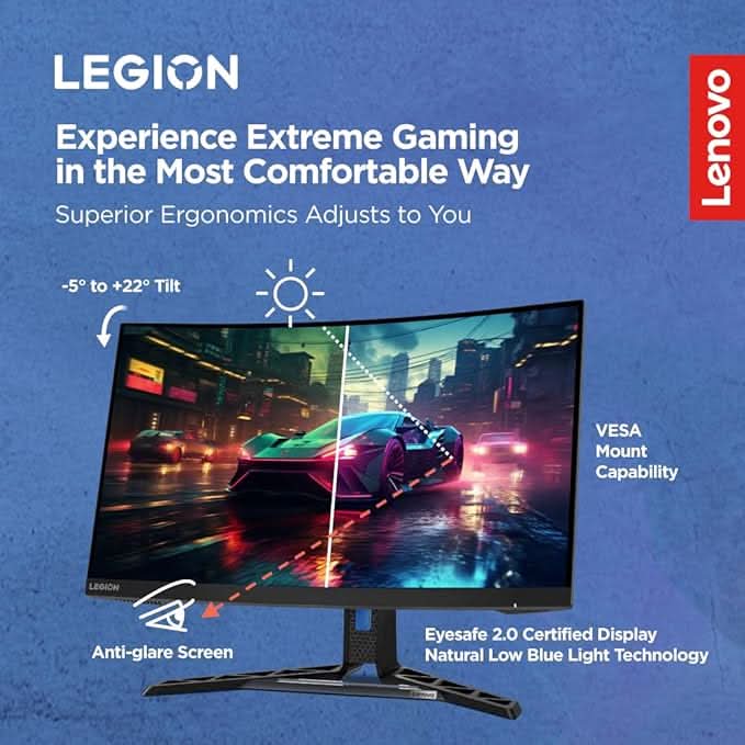 Lenovo Legion R27fc-30 27 Inch (68.58cm), FHD 240Hz, Black Monitor
