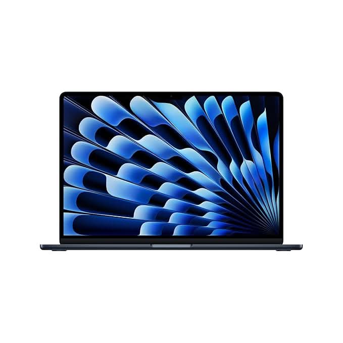 Apple 15-inch MacBook Air M5 chip with 10 core CPU and 10 core GPU, 16GB, 1TB SSD - Midnight
