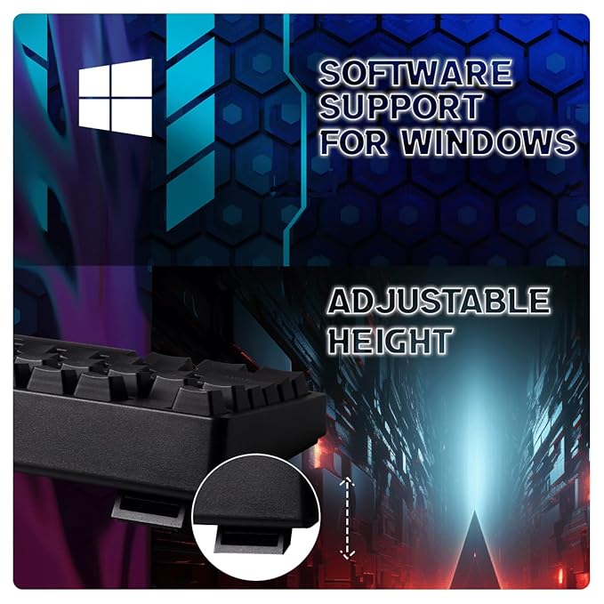 COSMIC BYTE CB-GK-39 TRINITY (BLACK) GAMING KEYBOARD RGB SWITCH BLUE