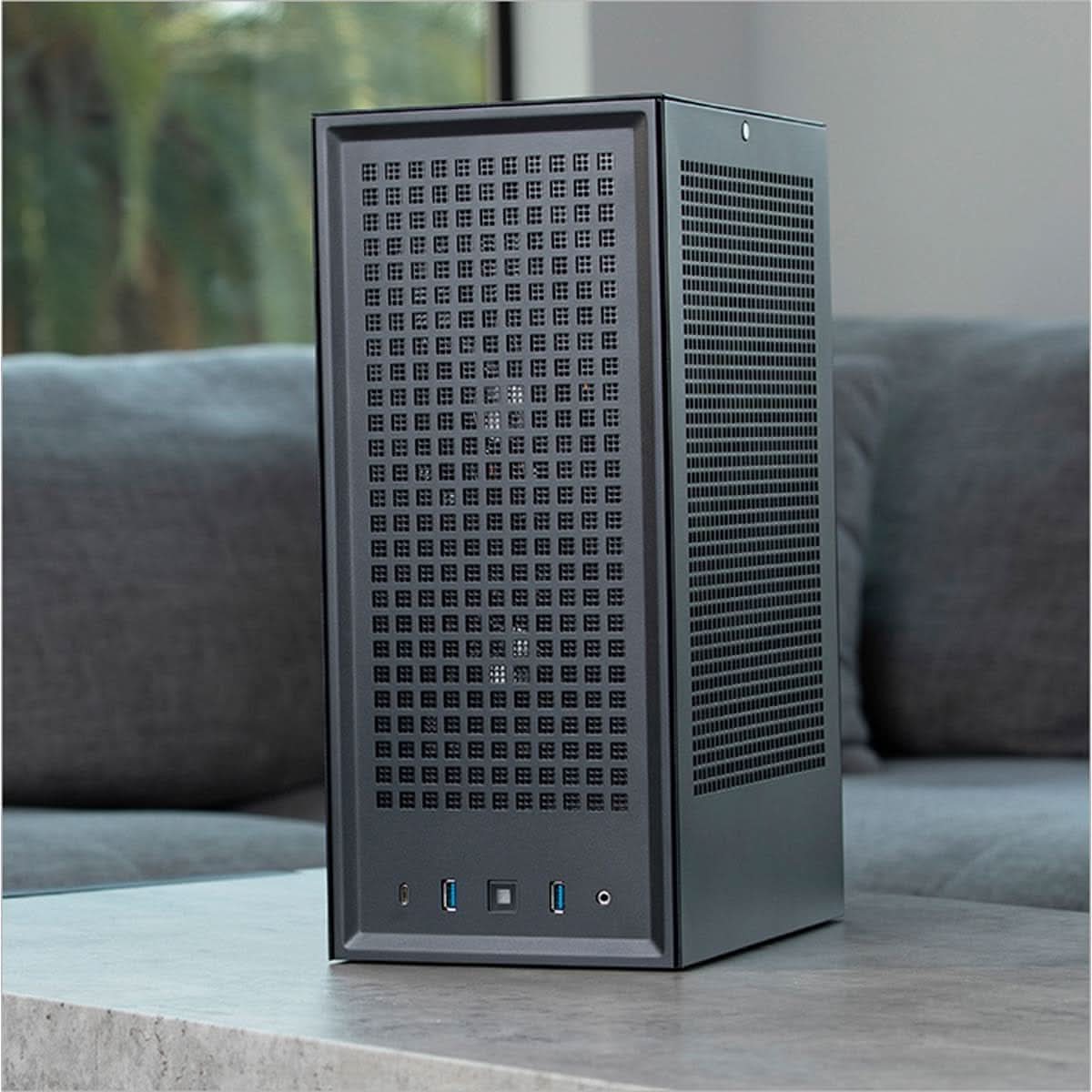 HYTE REVOLT 3 SMALL FORM FACTOR PREMIUM ITX COMPUTER GAMING CASE ONLY, METAL, BLACK CS-HYTE-REVOLT3-B