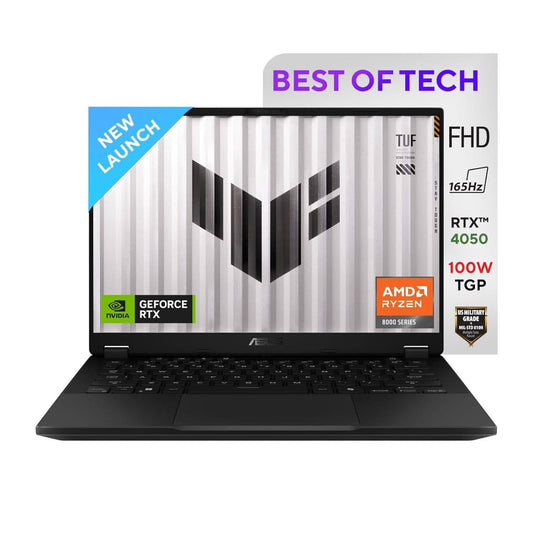 ASUS TUF GAMING, GAMING LAPTOP, 14 INCH FHD, 165HZ 400 NITS, AMD RYZEN 7 8845HS PROCESSOR 3.8GHZ (16GB RAM/1TB SSD/NVIDIA GEFORCE RTX 4050/WINDOWS 11/OFFICE 2021//JAEGER GRAY/1.46 KG), FA401UU-RG033WS