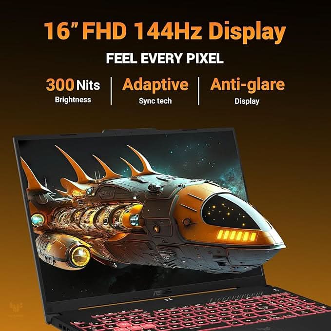 ASUS TUF A16 (2025), AMD Ryzen 7 7445HS, RTX 4050-6GB, 16GB RAM, 512GB SSD, FHD+, 16", 40 cm, Windows 11 Home, M365 Basic(1yr) Office24, Mecha Gray, 2.2 Kg, FA607NUG-RL136WS, Gaming Laptop