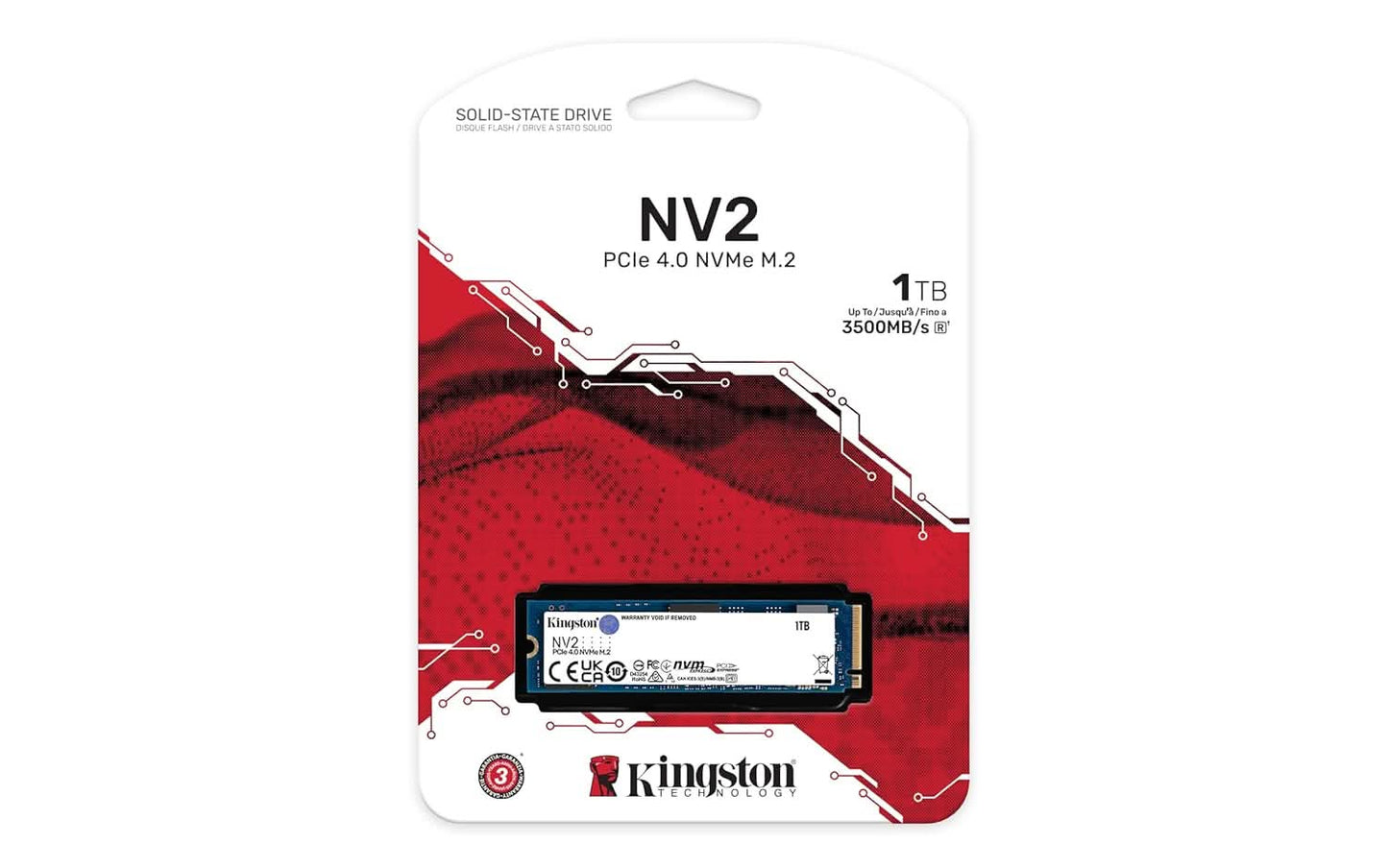 KINGSTON NV2 1TB M.2 2280 NVME PCIE INTERNAL SSD SNV2S/1000G
