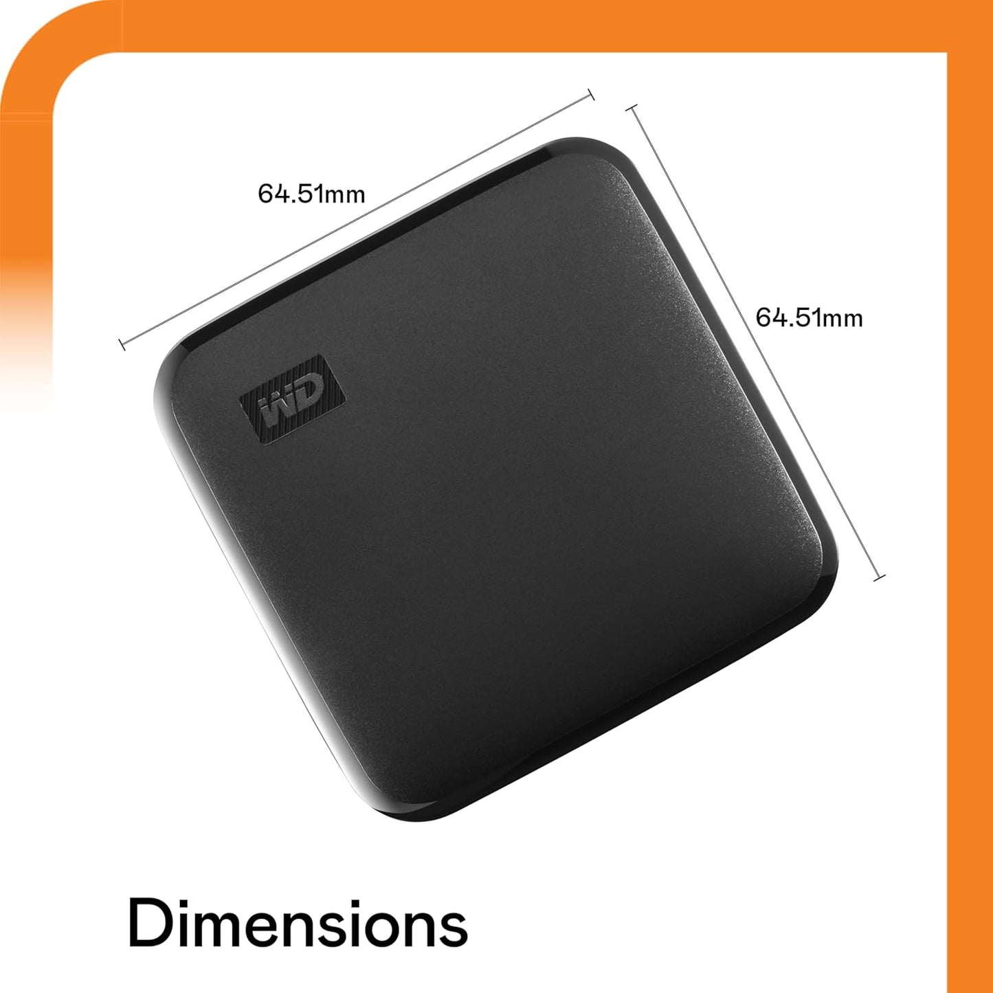 WESTERN DIGITAL 1TB ELEMENTS PORTABLE SSD,(BAYN0010BBK-WESN)