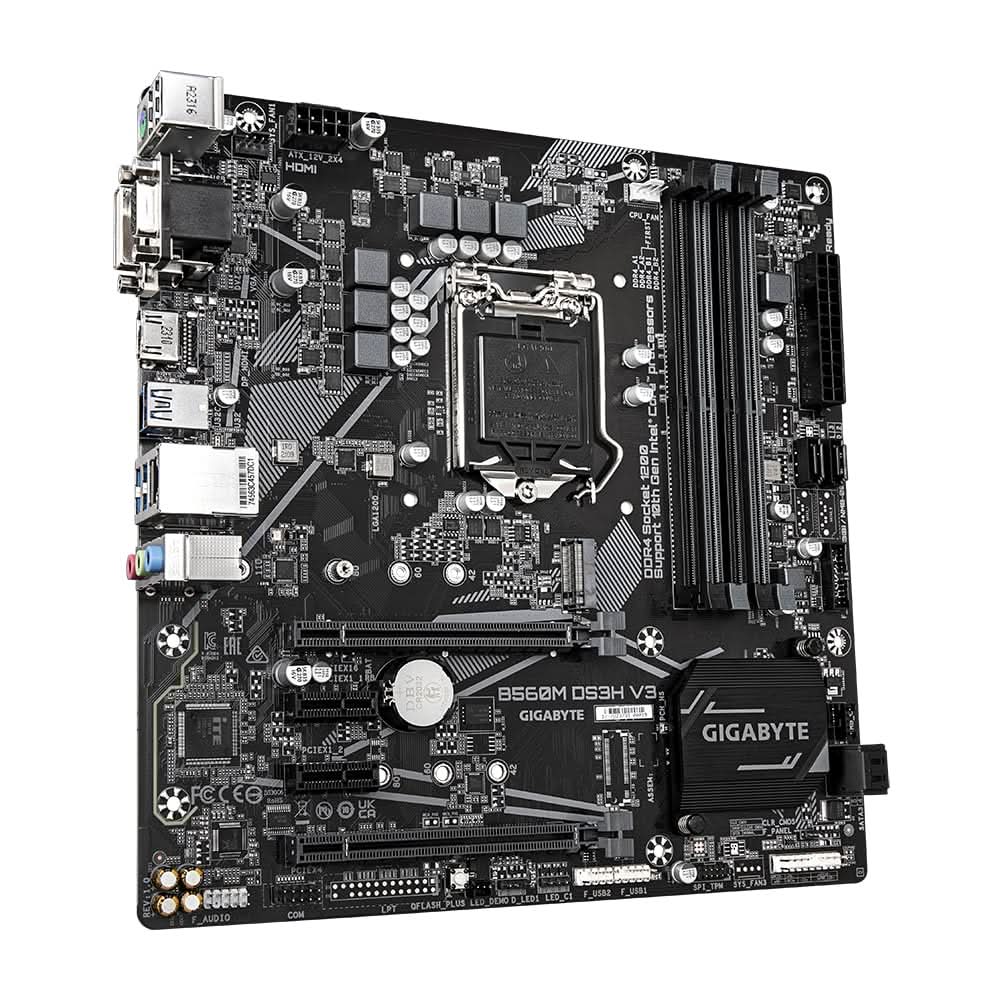 GIGABYTE B560M DS3H V3 MICRO ATX MOTHERBOARD