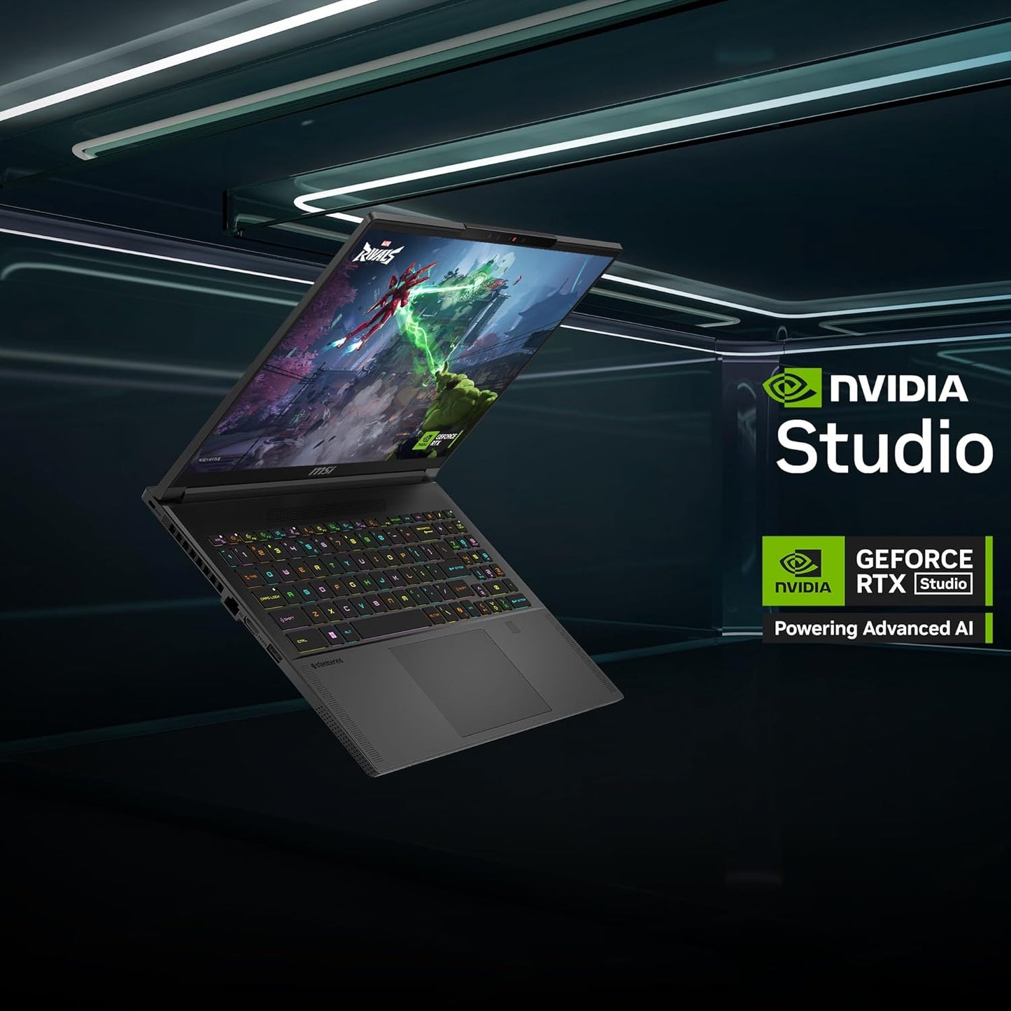 MSI STEALTH A16 AI+,AMD RYZEN AI 9 365,41CM QHD+ 240HZ GAMING LAPTOP(32GB/1TB NVME SSD/WINDOWS 11 HOME/OFFICE 2021/NVIDIA GEFORCE RTX 4060,GDDR6 8GB/CORE BLACK/2.1KG) A3HVFG-075IN