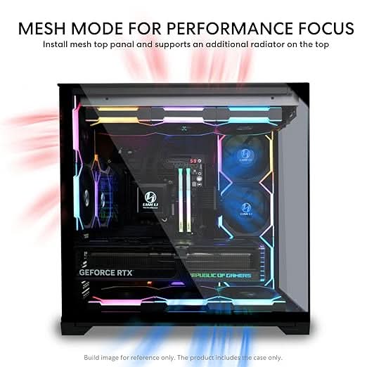 Lian Li O11 Vision Compact Black ATX Mid Tower Computer Case