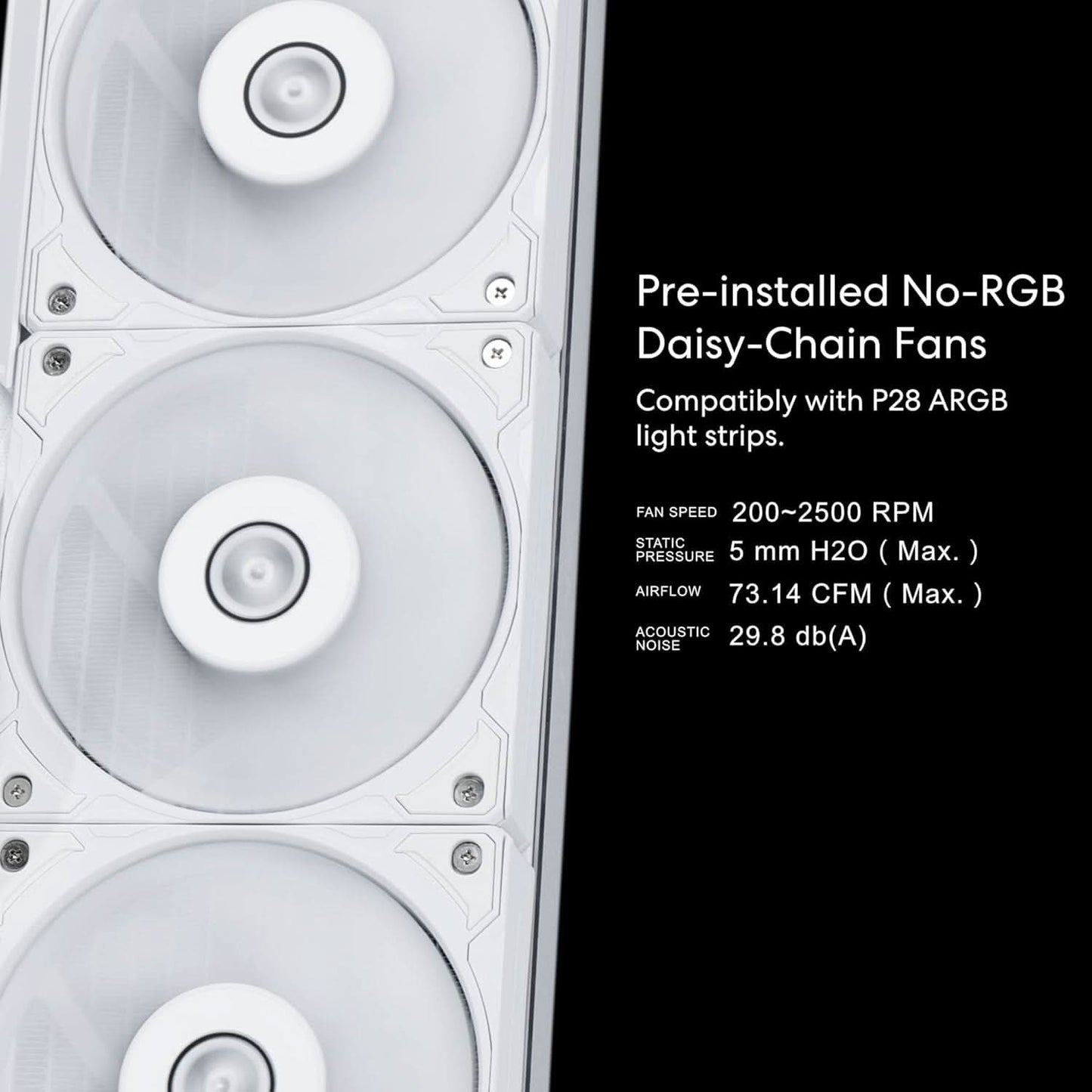 LIAN LI HYDROSHIFT LCD 360S LIQUID COOLER WITH HEATSINK- WHITE (G89.GHSLCD36SW.IN)