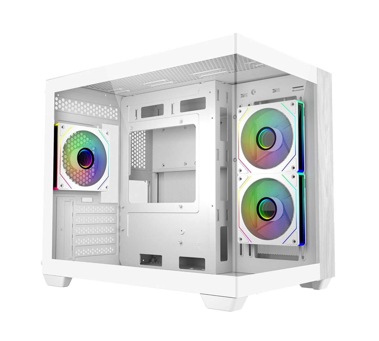 COOLER MASTER ELITE 481 WOOD COMPUTER CASE- WHITE