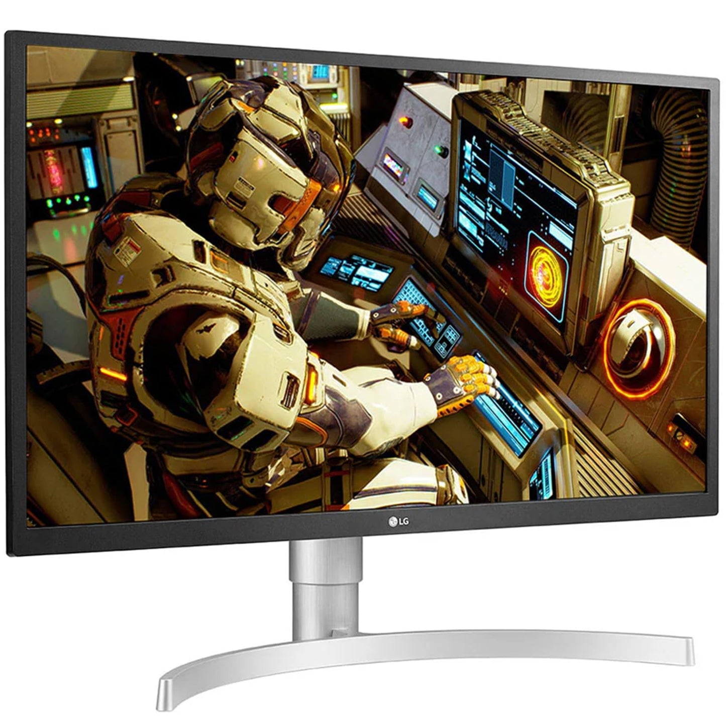 LG 27UL550-W 69 CM/27 INCHES LCD 4K-UHD 3840 X 2160 PIXELS HDR 10 MONITOR WITH IPS PANEL, RADEON FREESYNC, HEIGHT/PIVOT/TILT ADJUSTABLE STAND, HDMI X 2, DISPLAY PORT- 27UL550