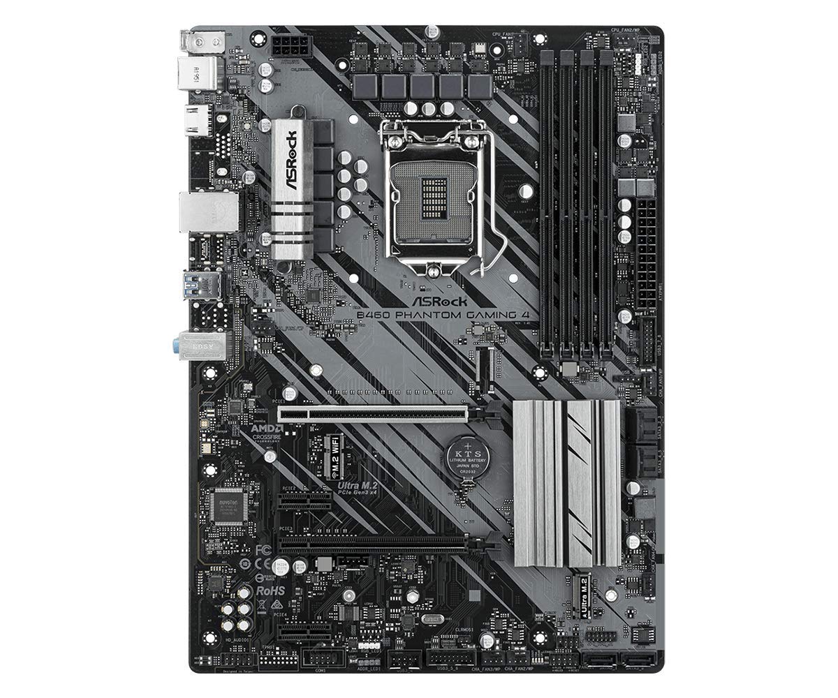 ASROCK B460 PHANTOM GAMING 4 INTEL LGA1200 MOTHERBOARD