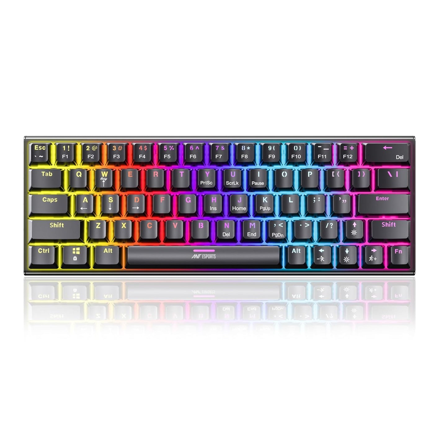 ANT ESPORTS MK1200 MINI 60% RGB MECHANICAL GAMING KEYBOARD