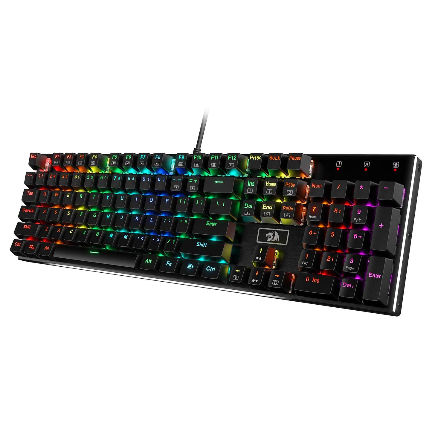 REDRAGON K556 RGB DEVARAJAS MECHANICAL (BROWN SWITCH) KEYBOARD BLACK