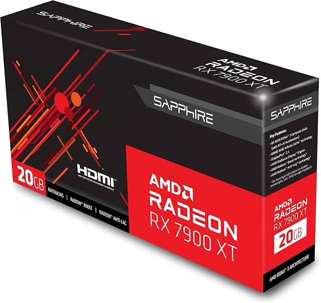 Sapphire AMD Radeon RX 7900 XT 20GB GDDR6 Gaming Graphics Card