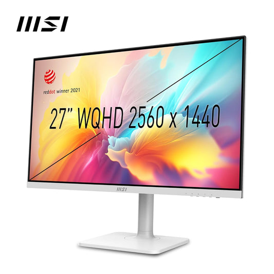 MSI MODERN MD272QXPW 27 INCH 2K WQHD OFFICE MONITOR , WHITE