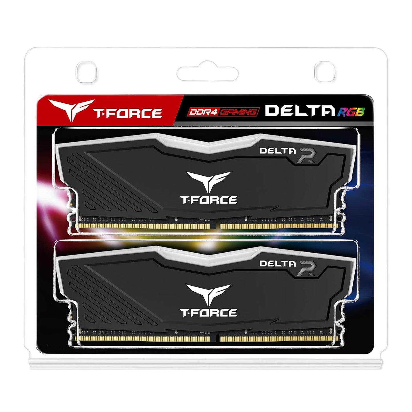 TEAMGROUP T-FORCE DELTA RGB 32GB (16GBX2) DDR4 3600MHZ DESKTOP RAM (BLACK)