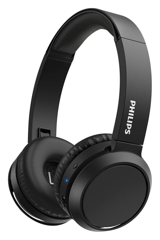 PHILIPS AUDIO TAH4205XTBK/00 BLUETOOTH 5.0, BASS BOOSTER, QUICK CHARGING UPTO 29H PLAYTIME, 32MM DRIVER, COMPACT FOLDING DESIGN BLUETOOTH WIRELESS ON EAR HEADPHONES WITH MIC (BLACK)