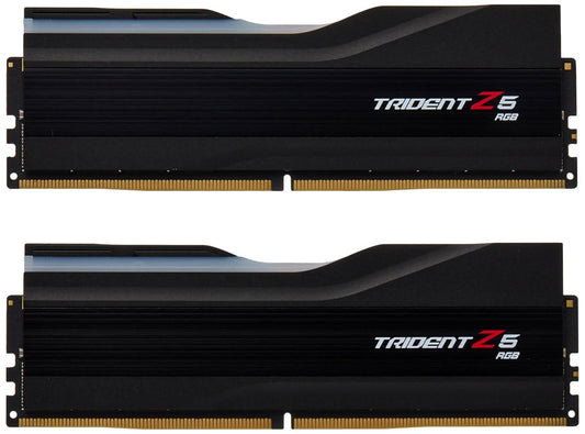 GSKILL TRIDENT Z5 RGB 64GB (2 X 32GB) DDR5 6000 MHZ CL30-40-40-96 RAM - F5-6000J3040G32GX2-TZ5RK