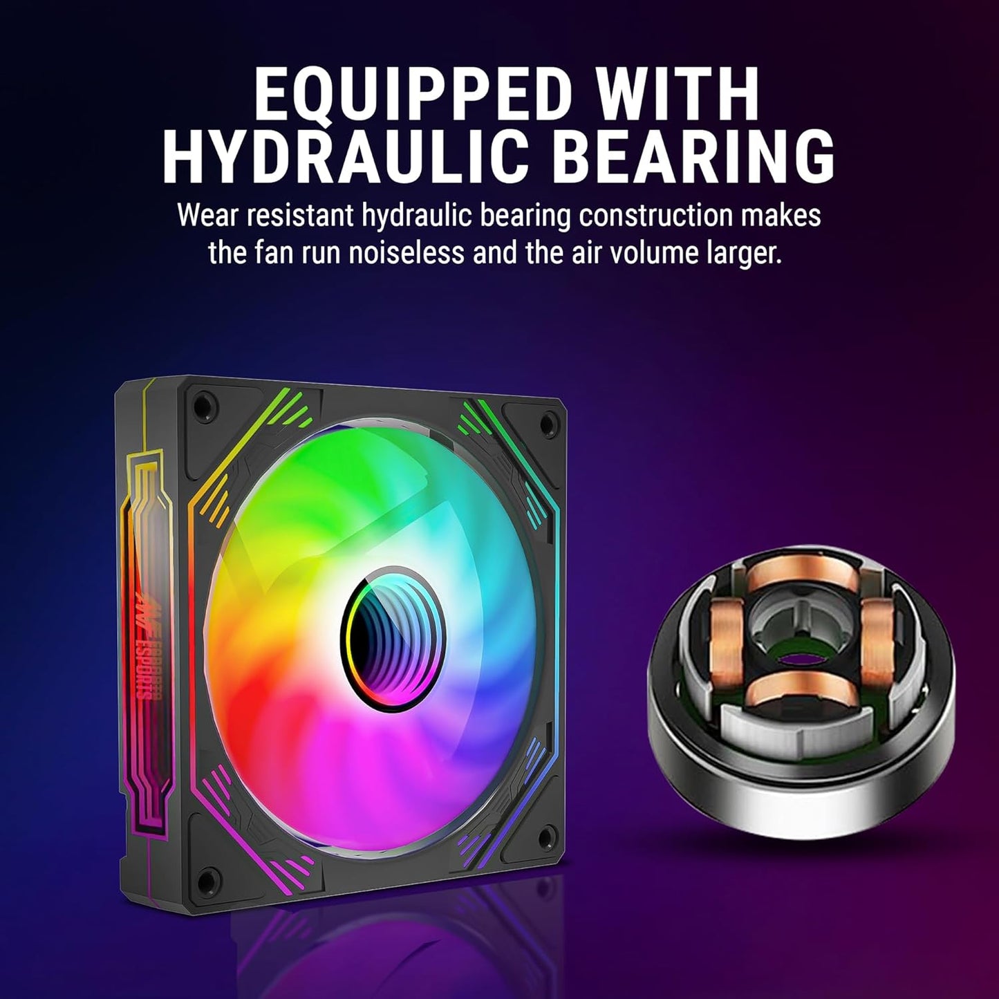 ANT ESPORTS SCIFLOW ARGB BLACK CABINET FAN TRIPLE PACK