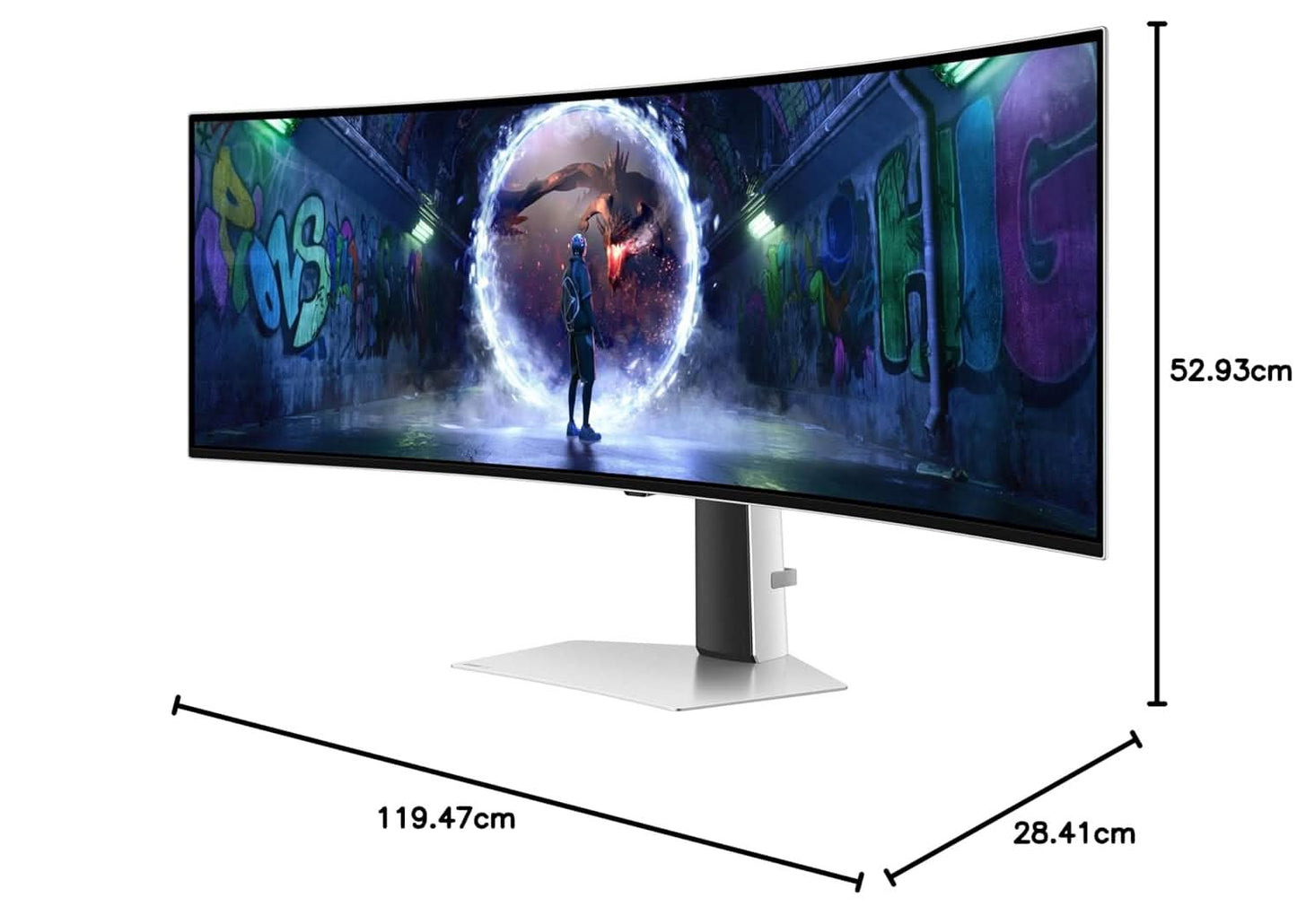 Samsung 49 Inch Odyssey OLED G9 Curved Gaming Monitor LS49DG930SWXXL