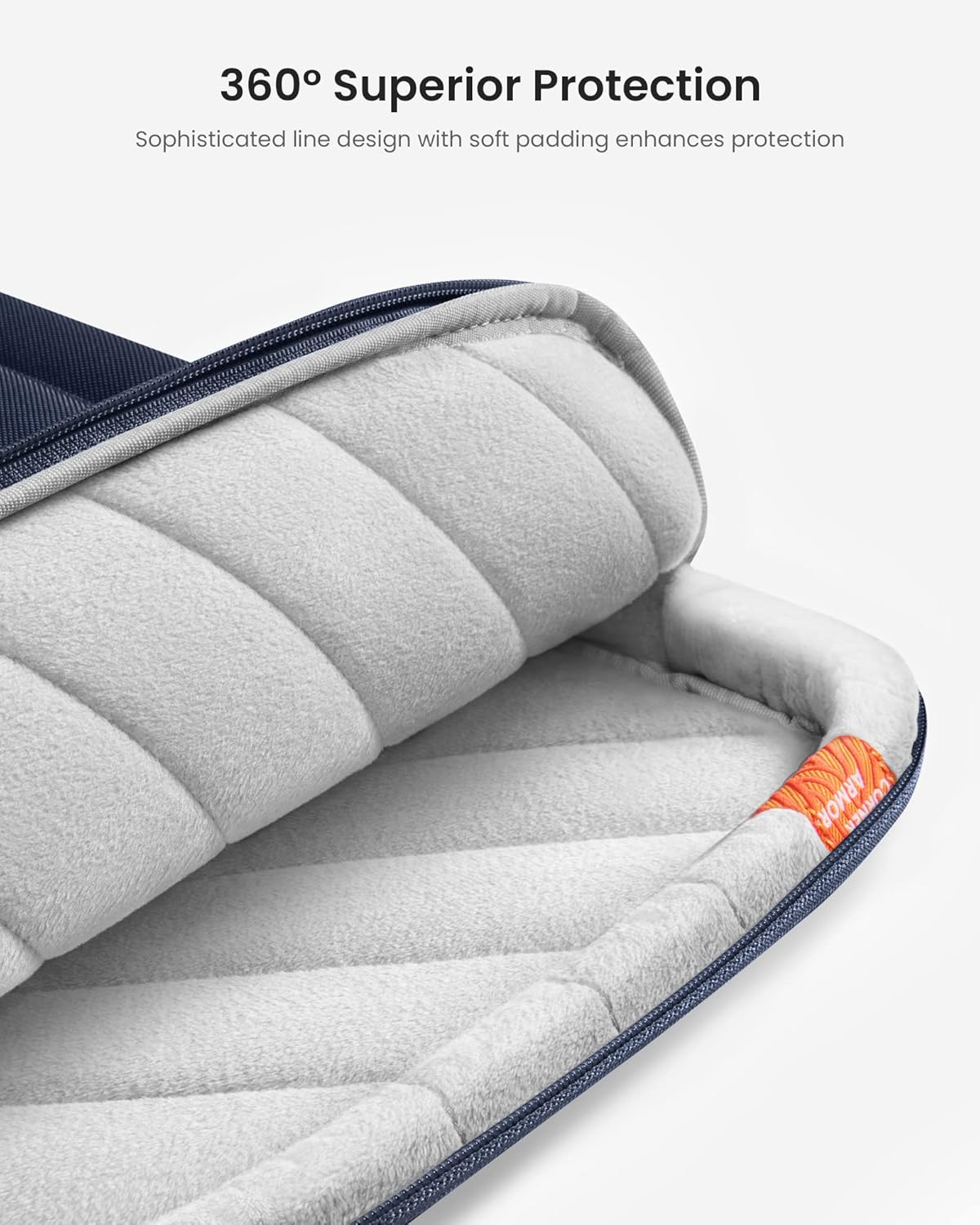 TOMTOC DEFENDER-A14 LAPTOP BRIEFCASE 13 INCH-NAVY BLUE