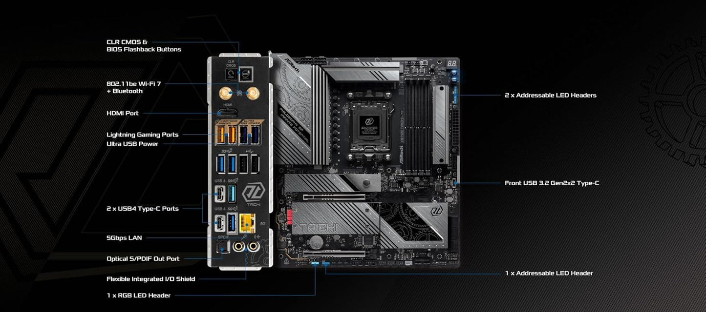 ASROCK X870E TAICHI LITE MOTHERBOARD