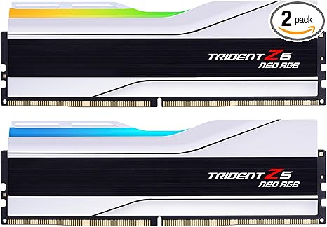 GSKILL TRIDENT Z5 NEO RGB 64GB (32GBX2) DDR5 6000MHZ DESKTOP RAM (WHITE) CL36