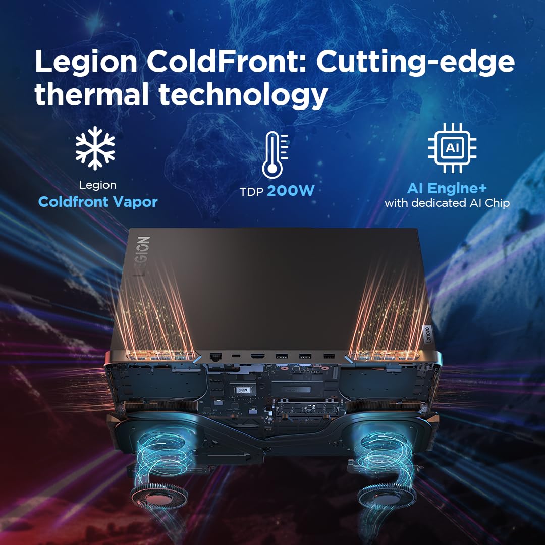 LENOVO LEGION PRO 5 INTEL CORE I9-14900HX 16 INCH (40.64CM) WQXGA IPS 500NITS 240HZ GAMING LAPTOP (32GB/1TB SSD/WIN 11/OFFICE 2021/NVIDIA RTX 4070 8GB/100% DCI-P3/3 MONTH GAME PASS/GREY/2.5KG), 83DF003PIN