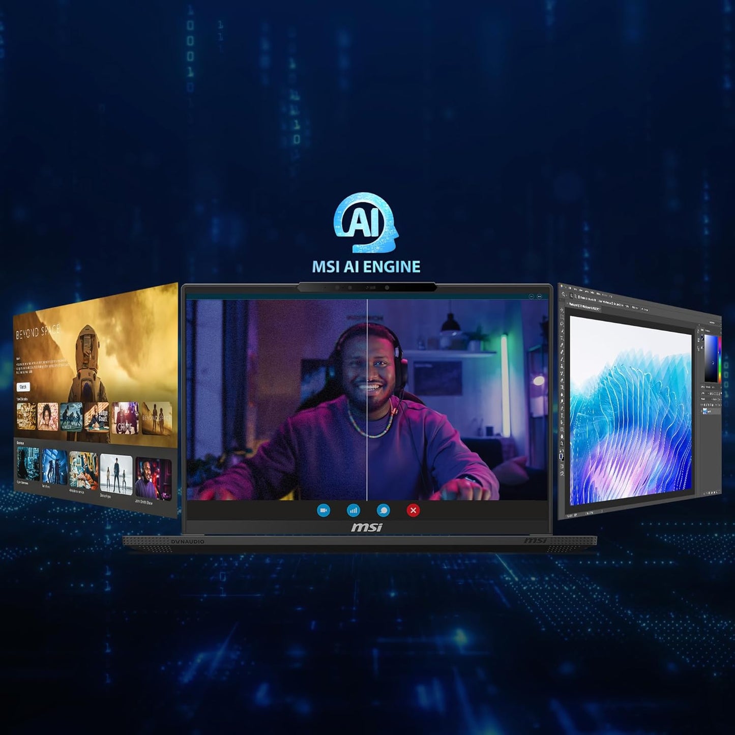 MSI STEALTH A16 AI+,AMD RYZEN AI 9 365,41CM QHD+ 240HZ GAMING LAPTOP(32GB/1TB NVME SSD/WINDOWS 11 HOME/OFFICE 2021/NVIDIA GEFORCE RTX 4060,GDDR6 8GB/CORE BLACK/2.1KG) A3HVFG-075IN