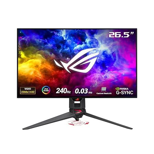 ASUS ROG Swift 27 Inch OLED DSC Gaming Monitor