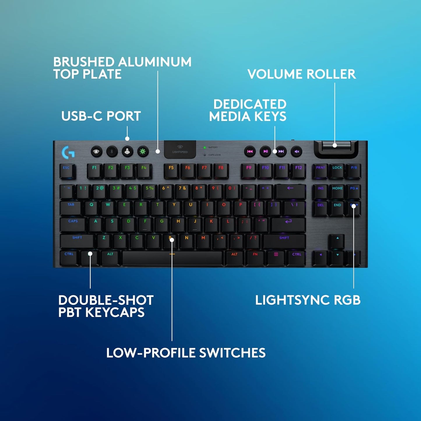 LOGITECH WIRELESS G915 X TKL LOW PROFILE KEYBOARD